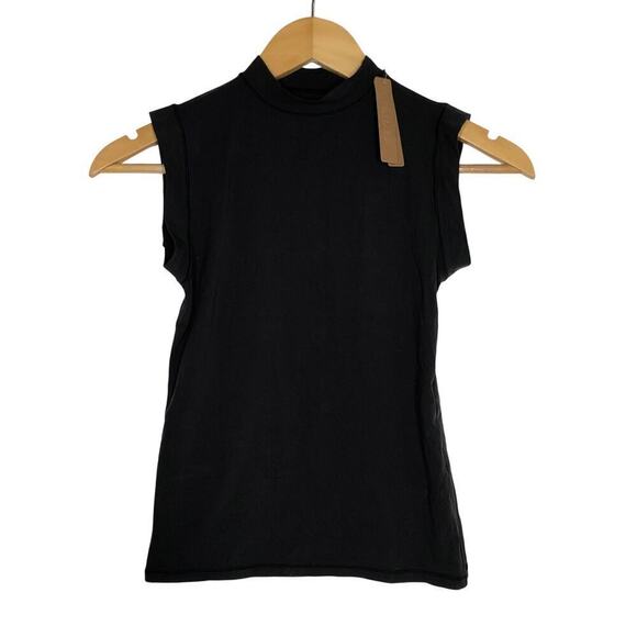 SKIMS Fits Everybody Mock Neck Tank Fitted Onyx Black NWT Medium - Picture 4 of 9